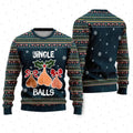 Jingle Balls Navy Christmas Jumper