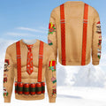 Hairy Chest & Tie Christmas Jumper