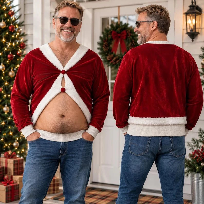 Dad Bod Santa Christmas Jumper