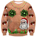 Hairy Belly Santa Christmas Jumper