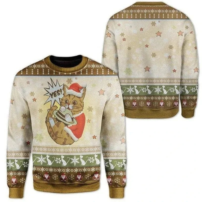 Festive Cat Christmas Jumper